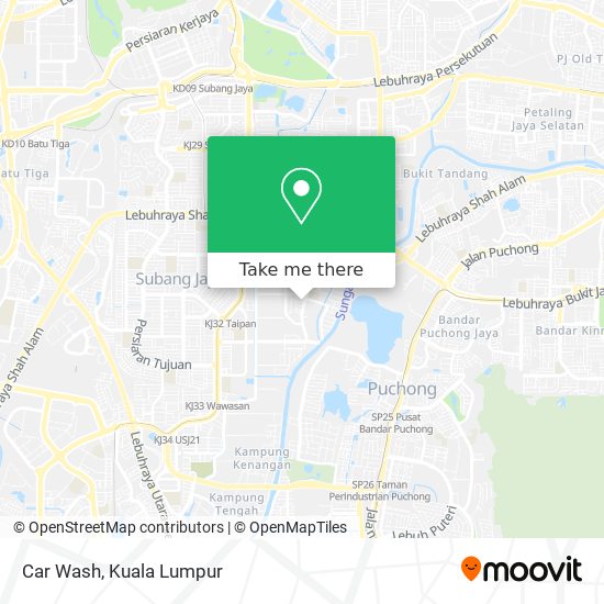 Car Wash map