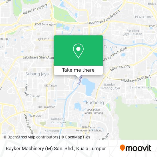 Bayker Machinery (M) Sdn. Bhd. map