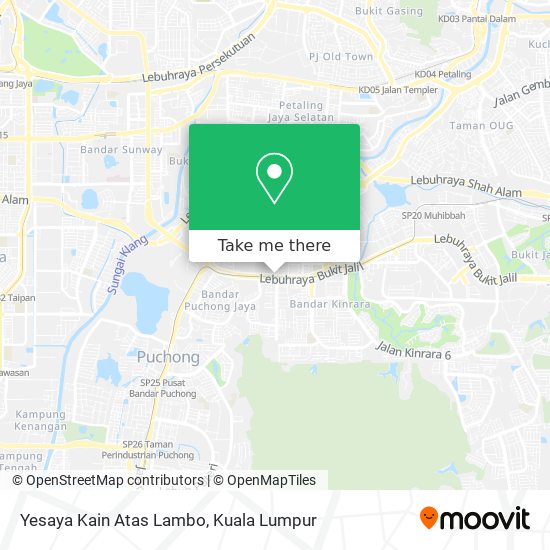 Yesaya Kain Atas Lambo map