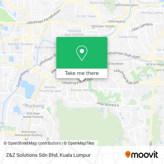 Peta Z&Z Solutions Sdn Bhd
