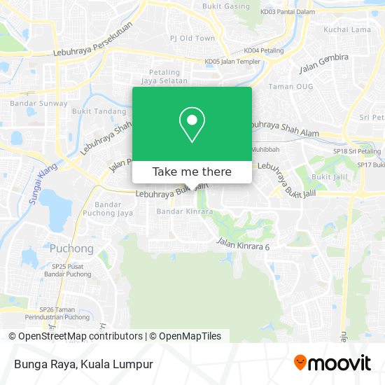 Bunga Raya map