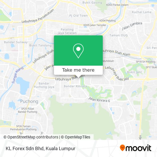 KL Forex Sdn Bhd map