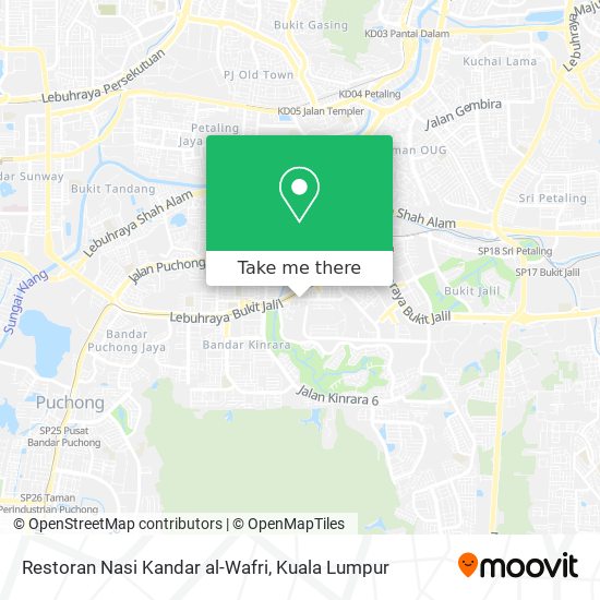 Peta Restoran Nasi Kandar al-Wafri