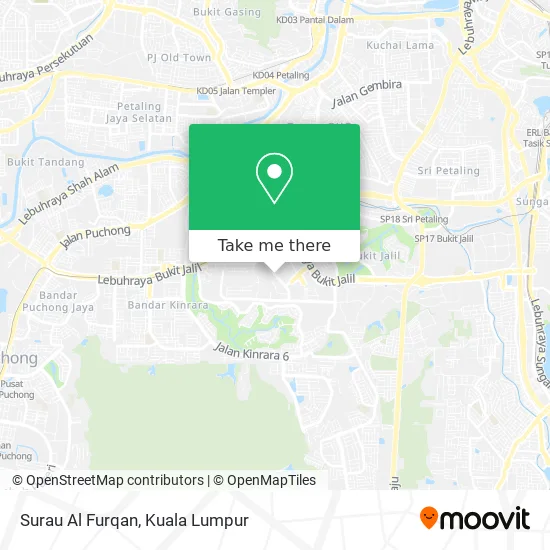 Surau Al Furqan map