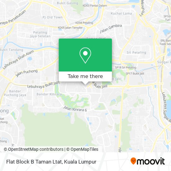 Flat Block B Taman Ltat map