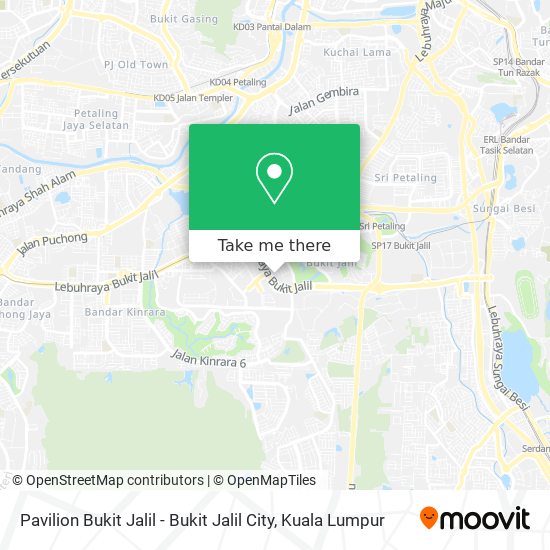 Pavilion Bukit Jalil - Bukit Jalil City map