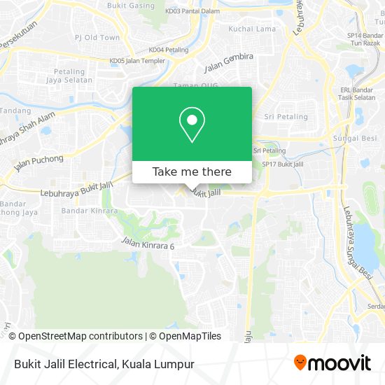 Bukit Jalil Electrical map