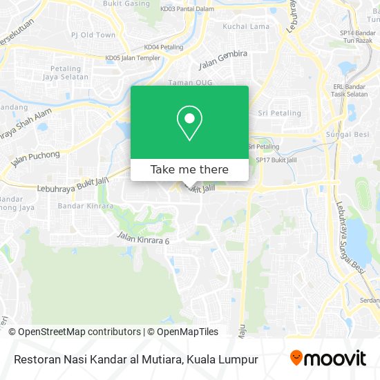Peta Restoran Nasi Kandar al Mutiara