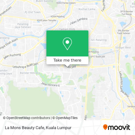 La Mons Beauty Cafe map