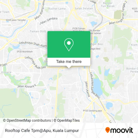 Rooftop Cafe Tpm@Apu map