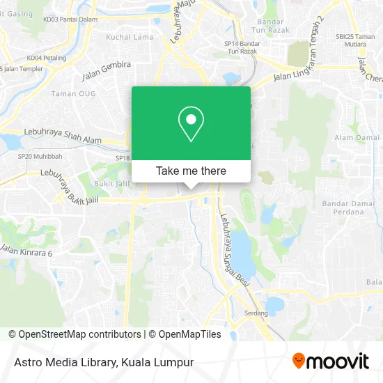 Astro Media Library map