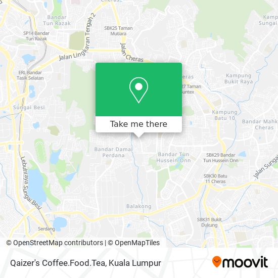 Qaizer's Coffee.Food.Tea map