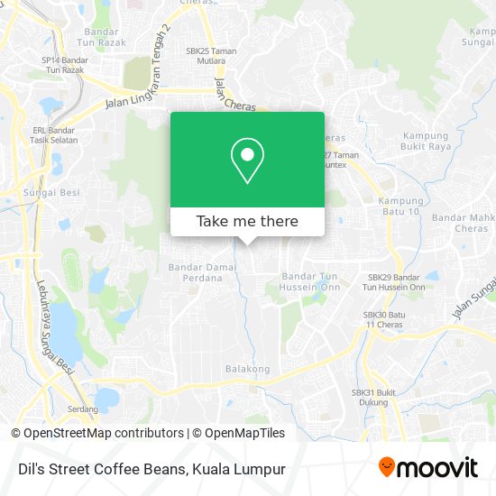 Dil's Street Coffee Beans map