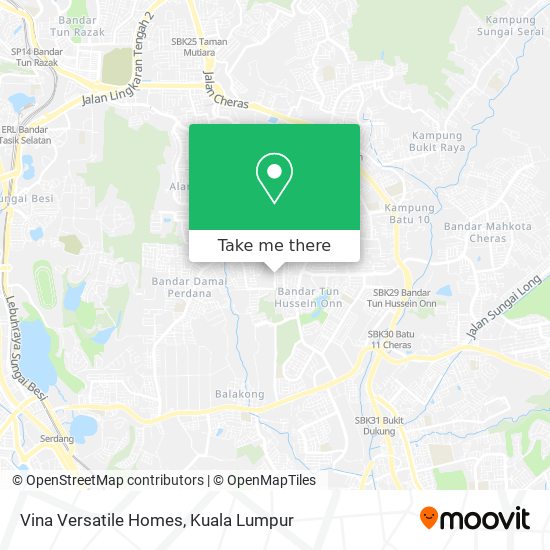 Vina Versatile Homes map