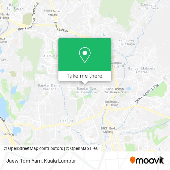 Jaew Tom Yam map