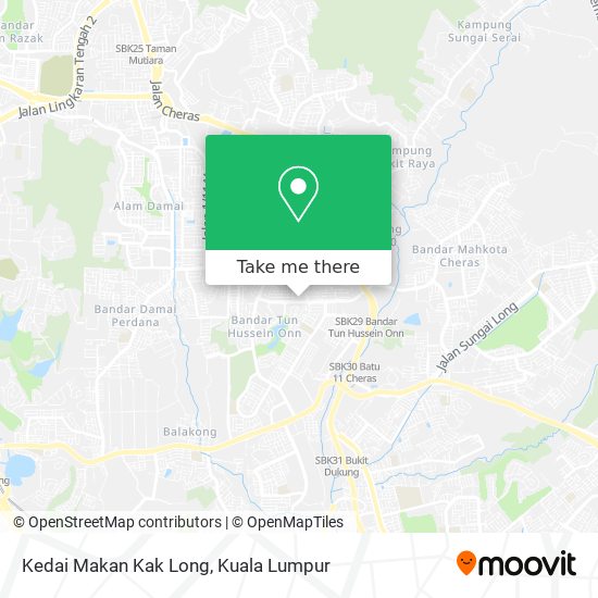 Kedai Makan Kak Long map