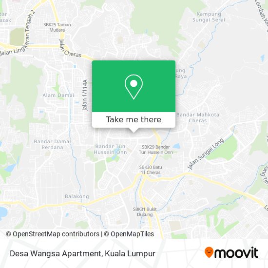 Peta Desa Wangsa Apartment