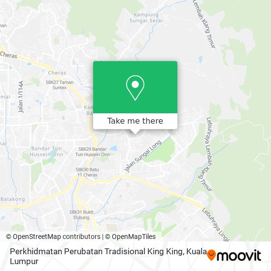 Perkhidmatan Perubatan Tradisional King King map