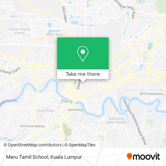 Meru Tamil School map