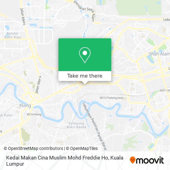 Kedai Makan Cina Muslim Mohd Freddie Ho map
