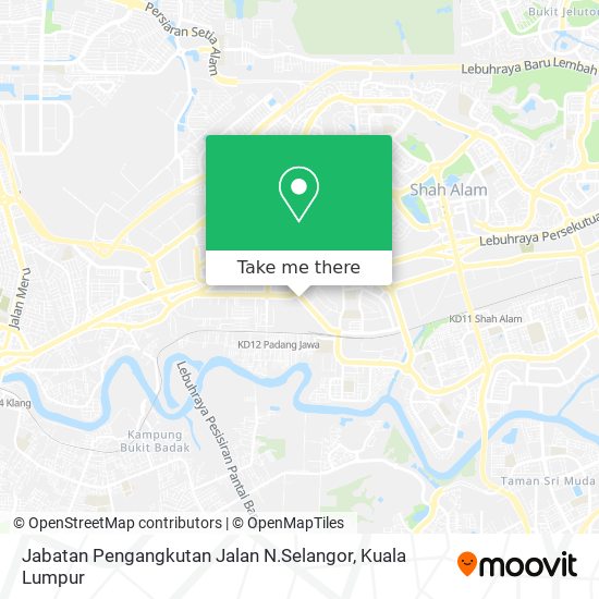 Peta Jabatan Pengangkutan Jalan N.Selangor