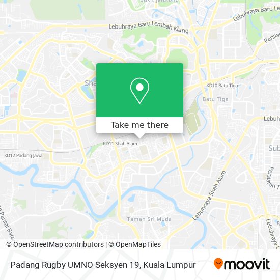 Peta Padang Rugby UMNO Seksyen 19