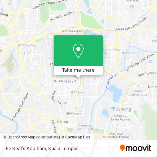 Ee Keat's Kopitiam map