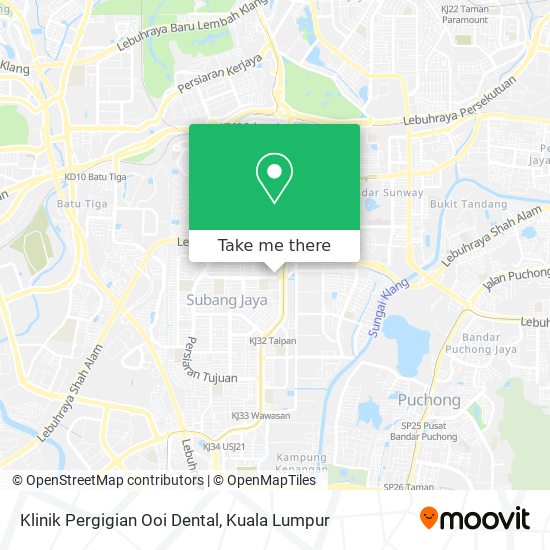 Klinik Pergigian Ooi Dental map