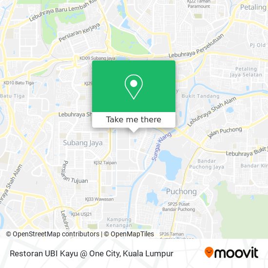 Peta Restoran UBI Kayu @ One City