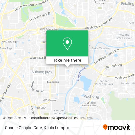 Charlie Chaplin Cafe map