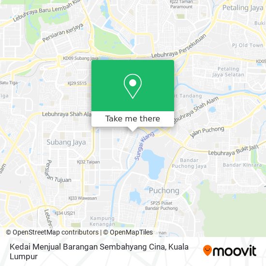 Kedai Menjual Barangan Sembahyang Cina map