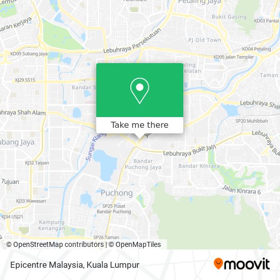 Epicentre Malaysia map