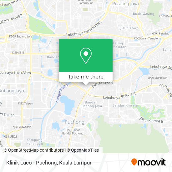 Klinik Laco - Puchong map