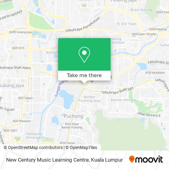 New Century Music Learning Centre map