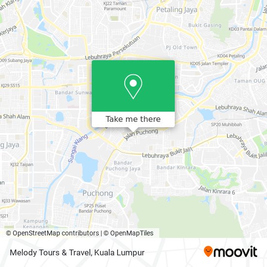 Melody Tours & Travel map