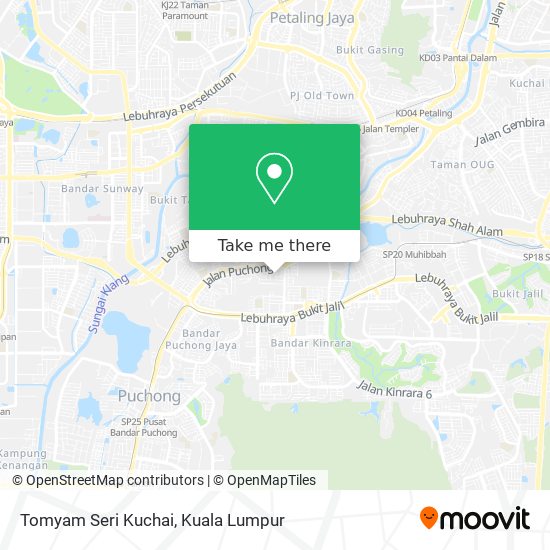 Tomyam Seri Kuchai map