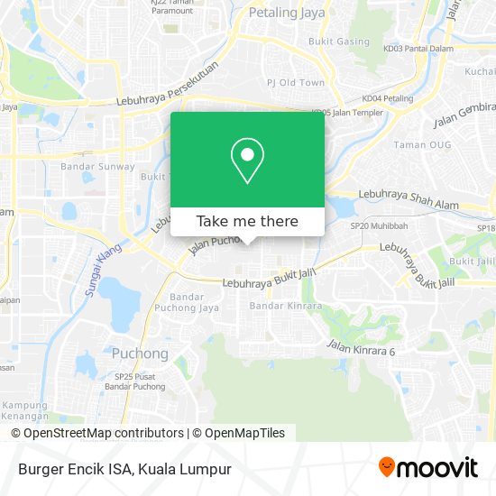 Burger Encik ISA map