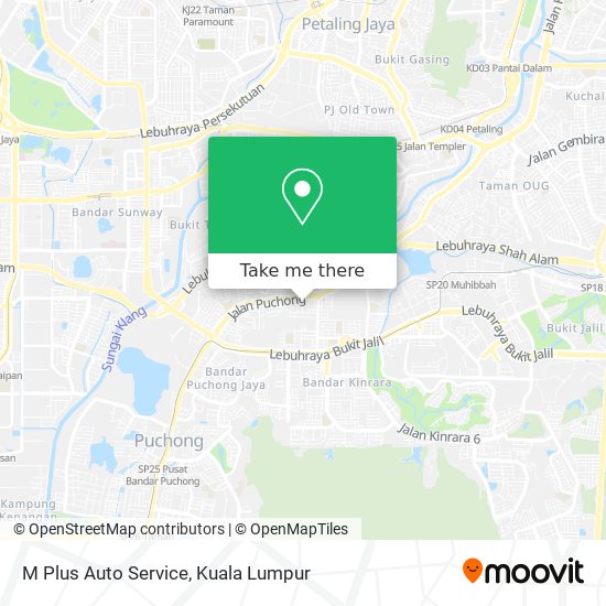 M Plus Auto Service map