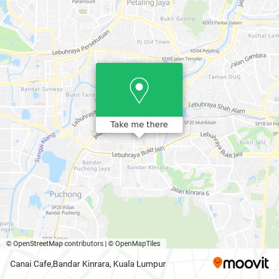 Canai Cafe,Bandar Kinrara map