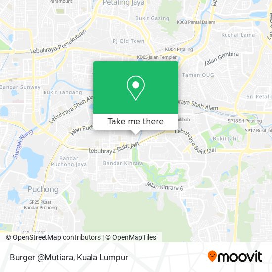 Burger @Mutiara map