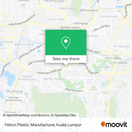 Felton Plastic Manufacturer map