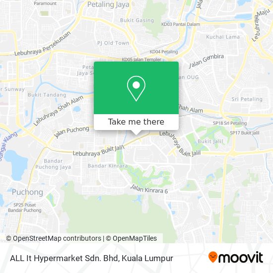 Peta ALL It Hypermarket Sdn. Bhd