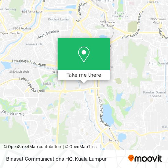 Peta Binasat Communications HQ