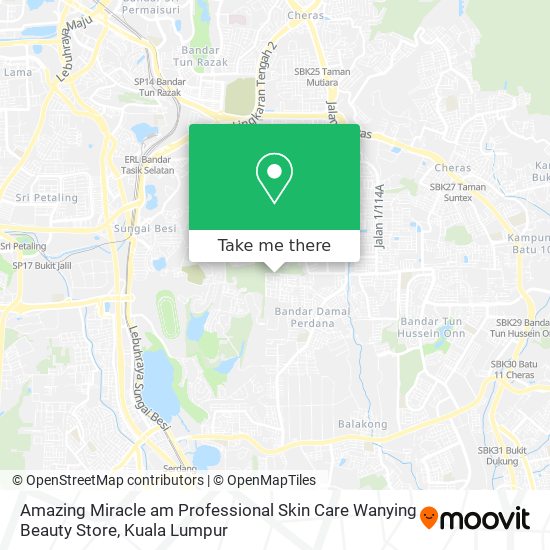 Amazing Miracle am Professional Skin Care Wanying Beauty Store map