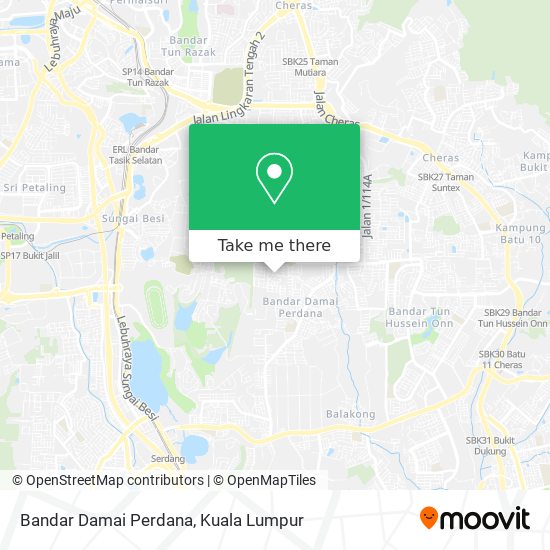 Peta Bandar Damai Perdana