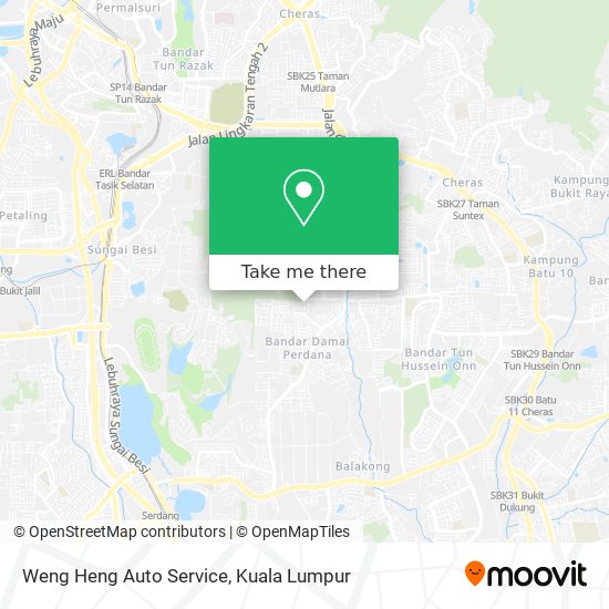 Peta Weng Heng Auto Service