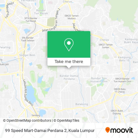 99 Speed Mart-Damai Perdana 2 map