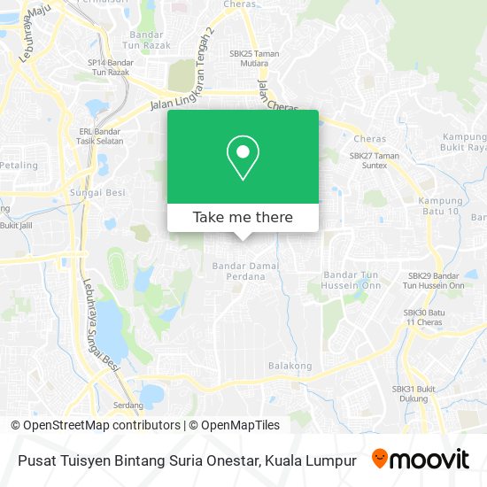 Pusat Tuisyen Bintang Suria Onestar map