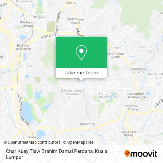 Char Kuey Tiaw Brahim Damai Perdana map