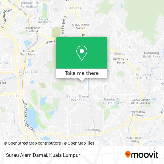 Surau Alam Damai map